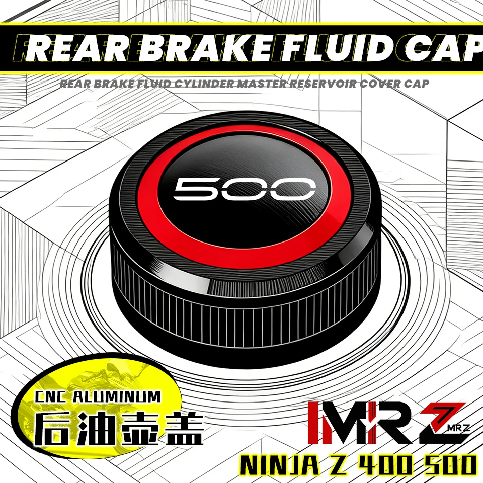 

2026+ ДЛЯ Kawasaki Ninja Z 400 500 Ninja400 Ninja500 Z400 Z500 SE ABS Мотоциклы Передний бачок тормозной жидкости Масляная крышка Крышка чашки