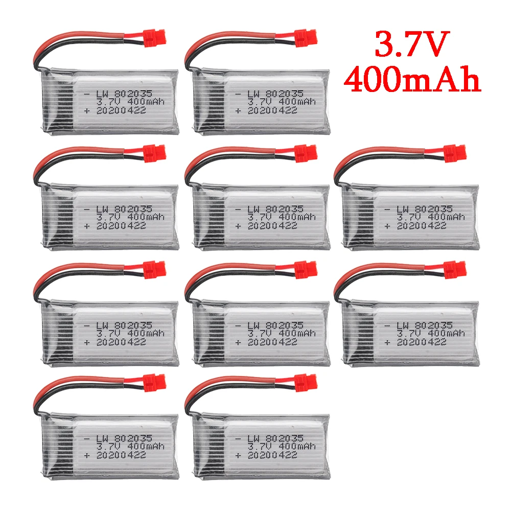 3.7V 400mah Lipo Battery for Holy Stone HS170 Hubsan H107C H107D Syma X11 X11C X5 X5C H5C X5SC X5A RC Drone Helicopter Parts