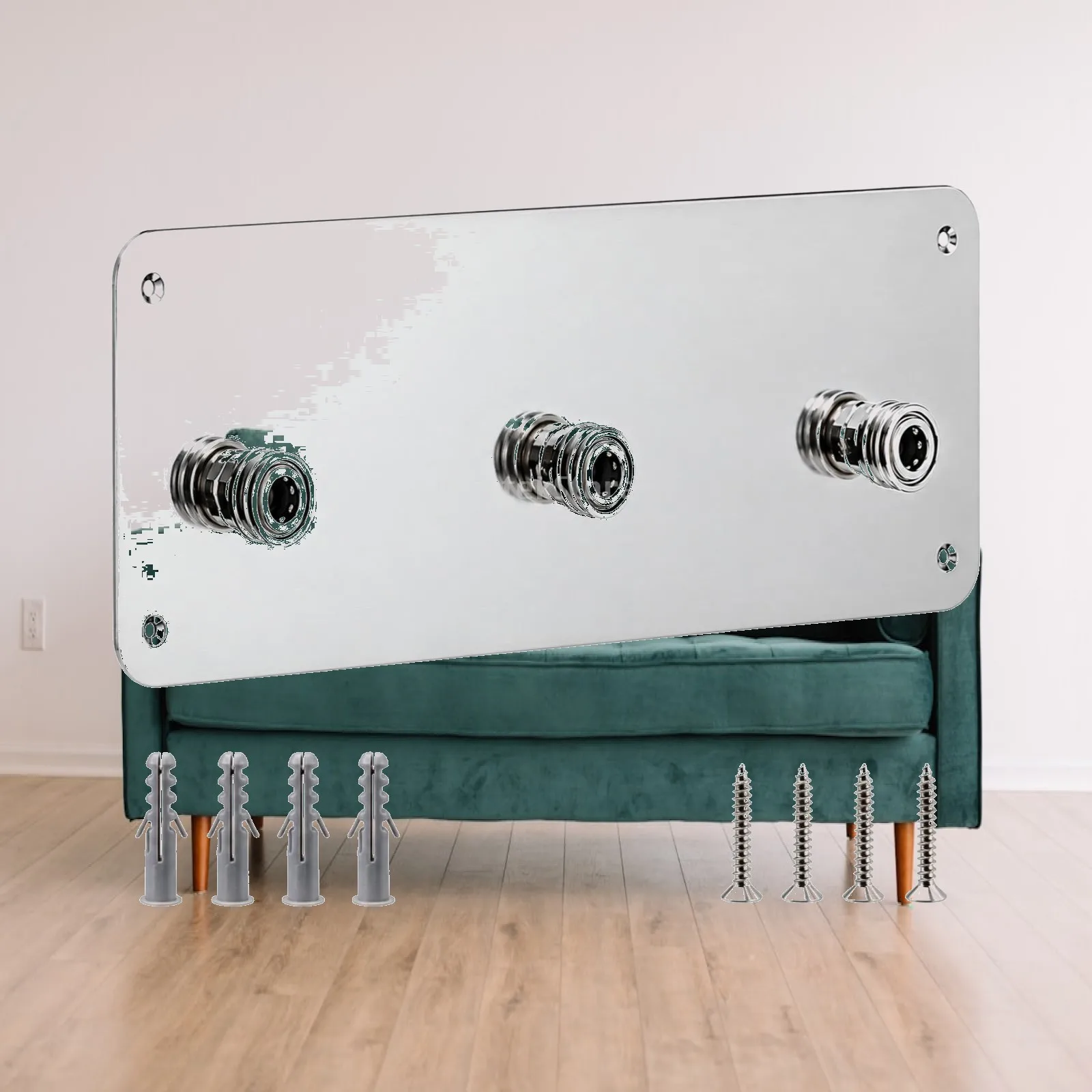 Accessory Holder Corrosion-Resistant Wall-Mounted Pressure Washer Accessory Rack Foam Cannon Holder Sturdy for Garage