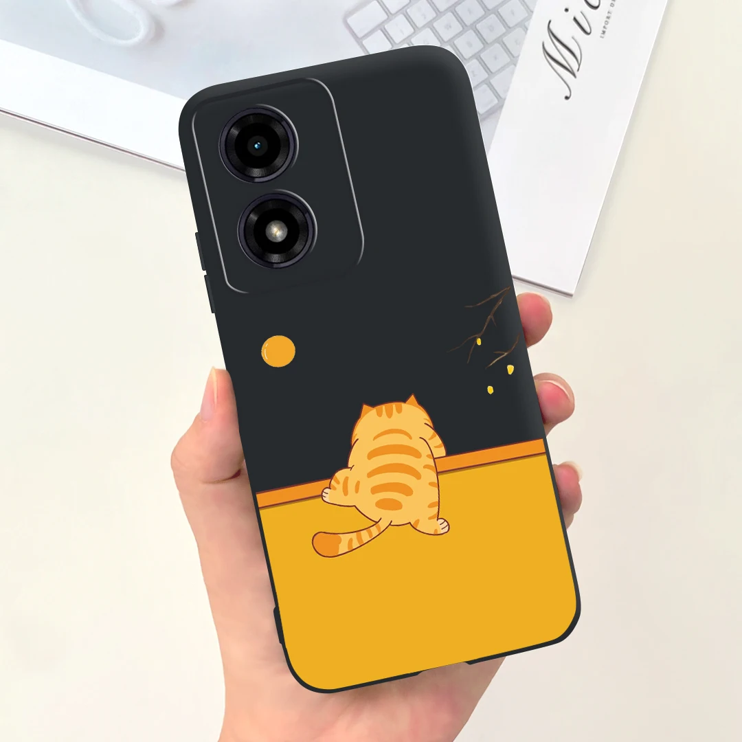 For Motorola Moto G04 Case Cute Fashion Cartoon Painted Back Cover Soft TPU Phone Case For Motorola G04s MotoG04 MotoG04s Fundas