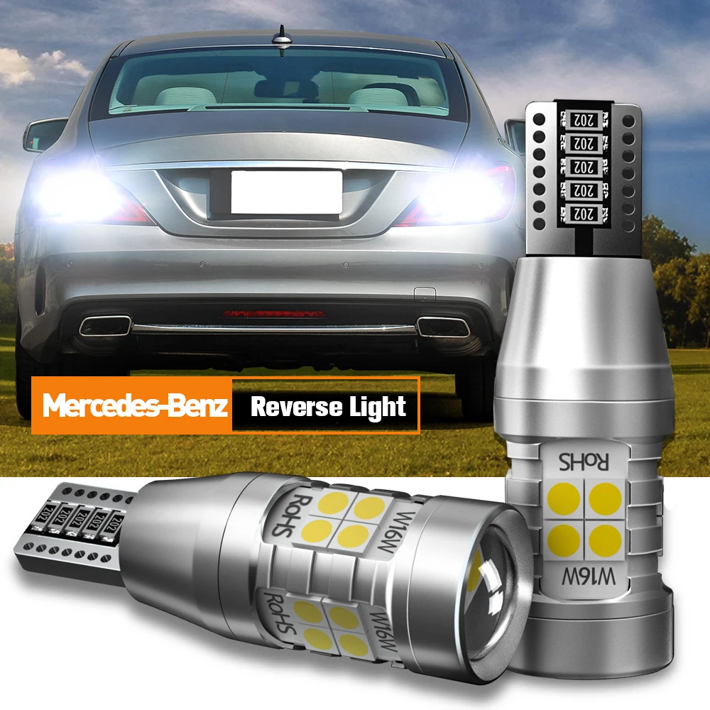 

2pcs LED Reverse Light Backup Lamp W16W T15 921 Canbus For Mercedes Benz E Class W212 A207 C207 S212 GLA H247 X156 CLS C218 X218