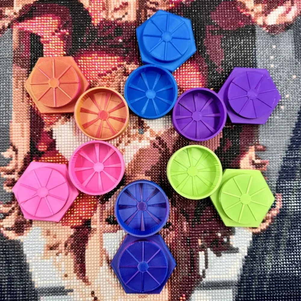 

Поднос для алмазной живописи «сделай сам», ящик для хранения, вышивка, смоляные бусины, сортировочный лоток для хранения, шестигранные многоцветные тарелки для бисера