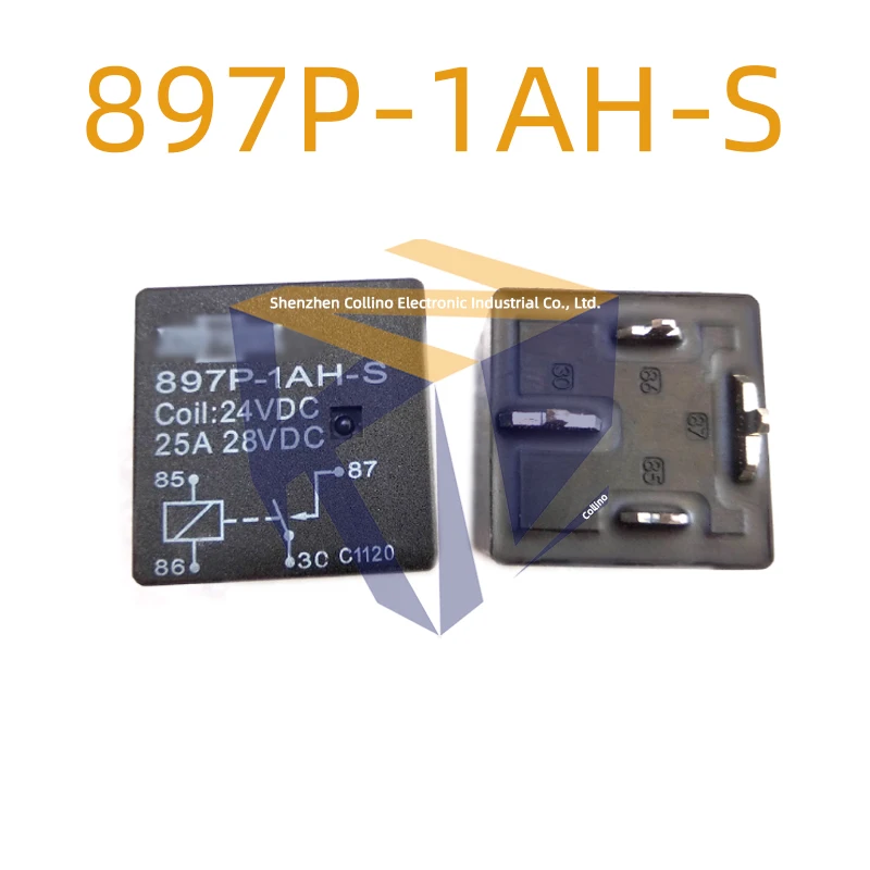 1pcs 897P-1AH-S 24VDC 25A 4-pin automotive relay