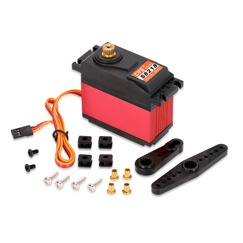 

CYS S8218 40kg 6V-7.4V Metal Gear Digital 0.18s-0.20s/60 High Torque HV Servo for 1/5 RC Car