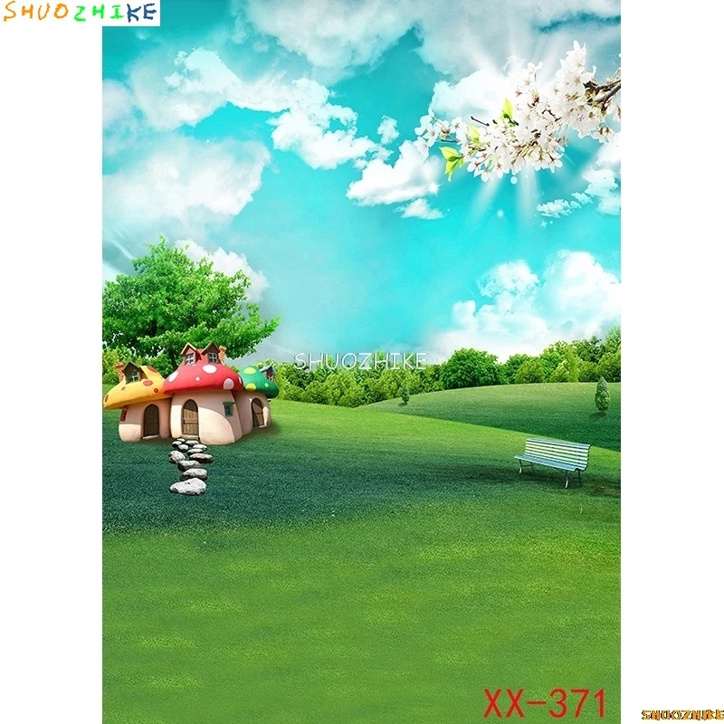 SHUOZHIKE الأطفال عيد ميلاد خلفيات للتصوير الفوتوغرافي الكرتون داخلي الزهور الطفل صورة صور خلفية استوديو الدعائم ZLSY-15