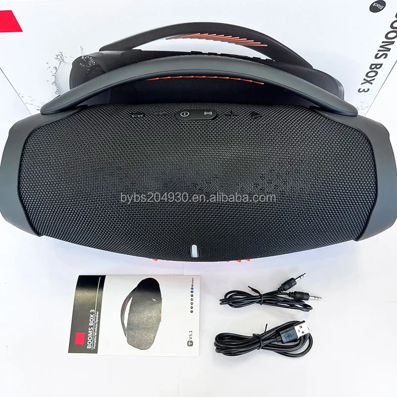 Altavoz inalámbrico boombox 3 BT5.0 para exteriores, Subwoofer de alta potencia, 2023