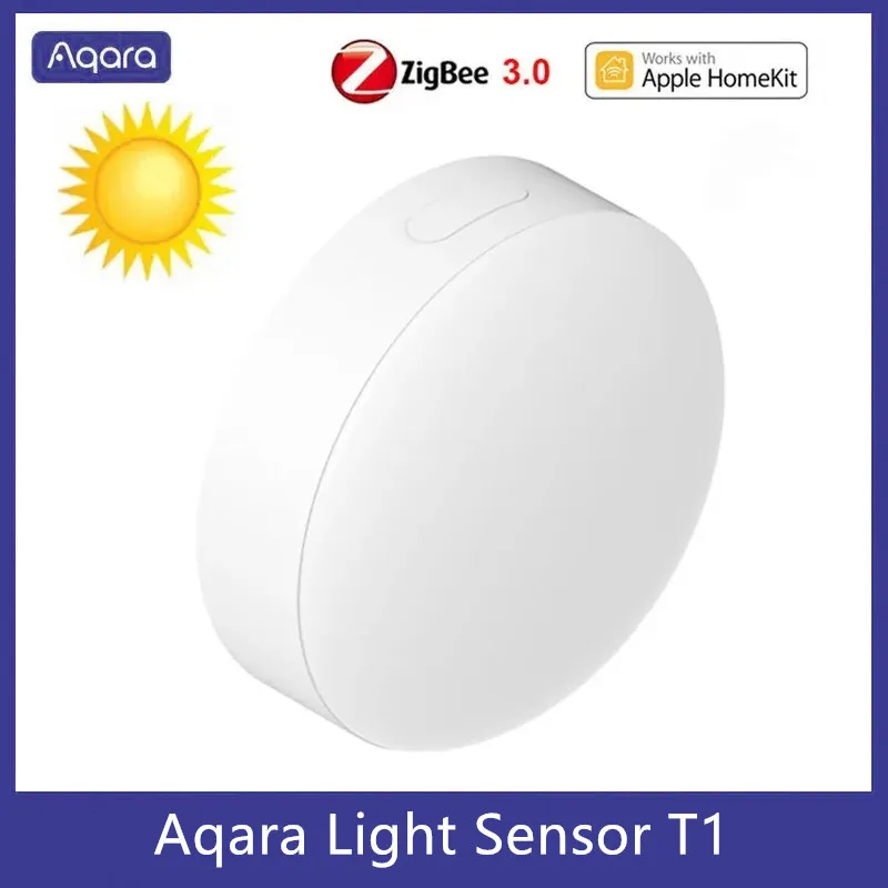 

Новый датчик освещенности Aqara T1, датчик яркости Zigbee 3,0, автоматический умный домашний детектор света, магнитное управление через приложение, работа для Homekit
