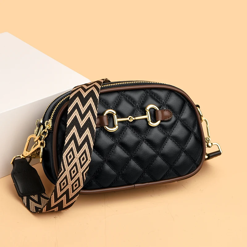 New Fashion Trend Women's Shoulder Bag Luxury Designer Small Square Bags Wallet High Quality Soft Leather Women Crossbody Sac