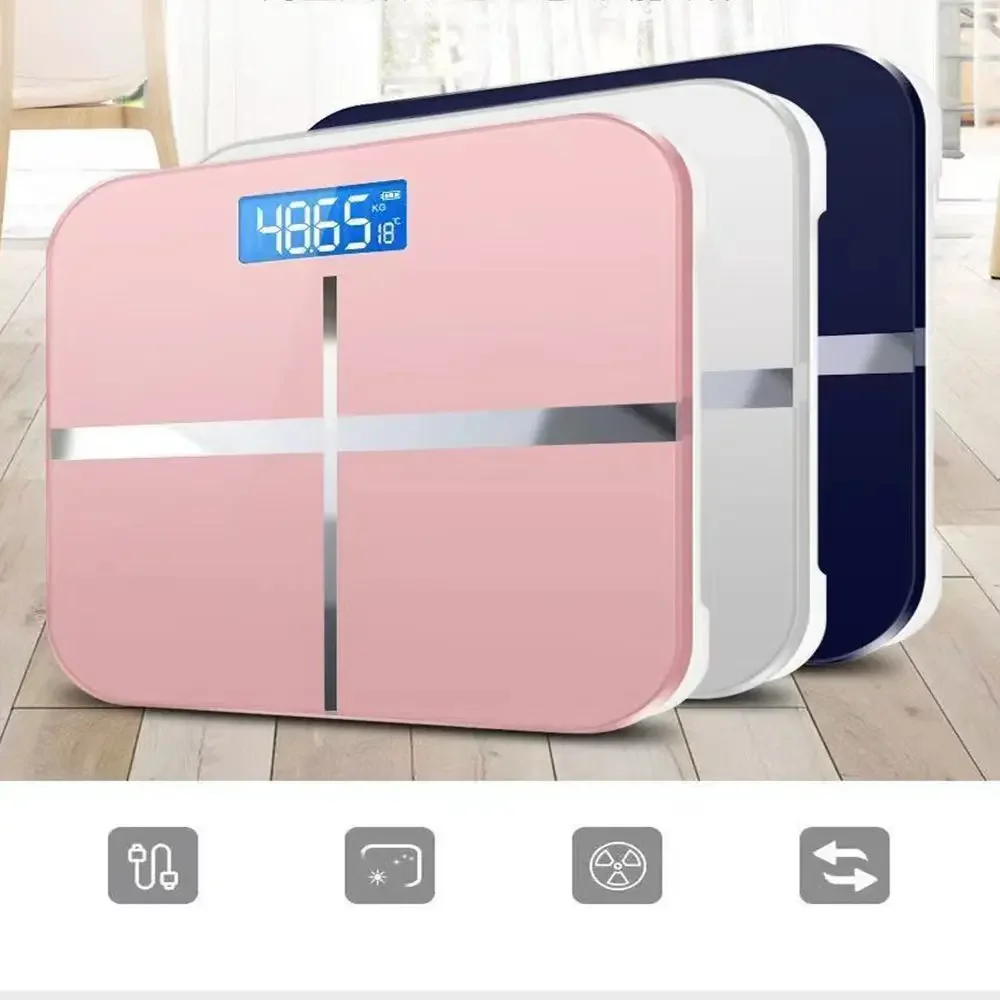 Weight Scale  Loss Weighing Device LED Display Smart Body Weight Scale Precision Electronic Scale for Home Office Adult