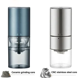 Electric Coffee Grinder Type-C Charging Portable Automatic Coffee Beans Grinder Machine Ceramic/Stainless Steel Grinding Core