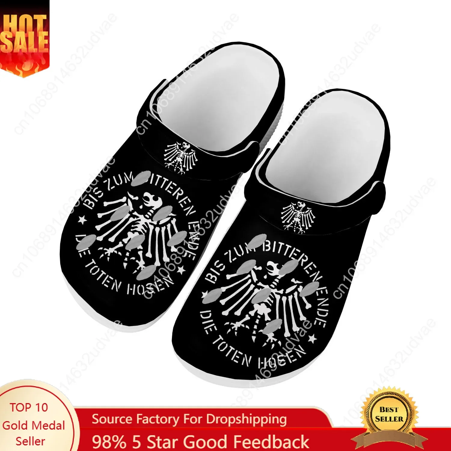 

Die Toten Hosen Water Shoes Mens Womens Comfortable Fashion Home Garden Clogs Customizd Sandals Beach Breathable Hole Slippers