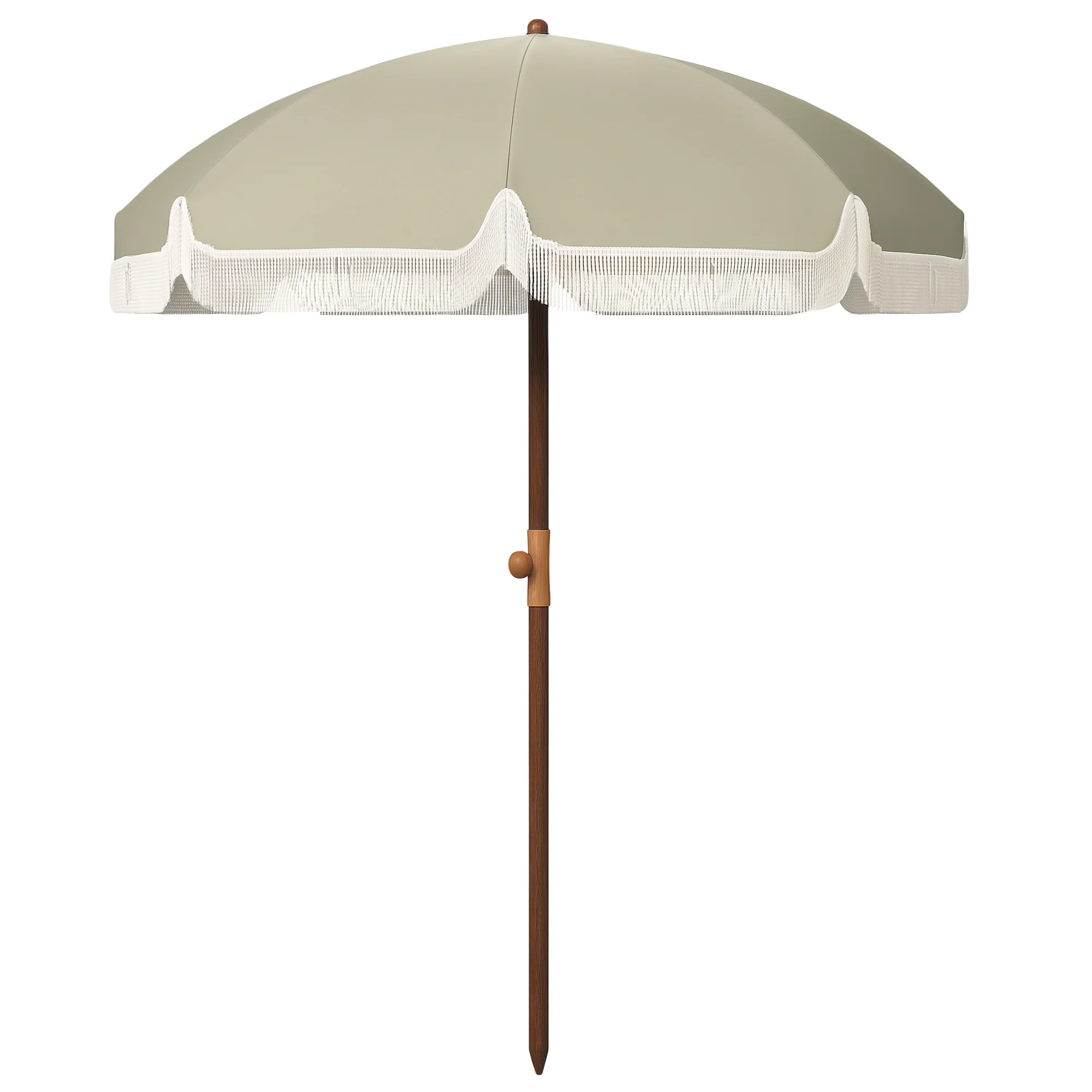 Outsunny Sombrilla de Playa Grande Ø190x210 cm con Protección UV40+