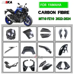 For YAMAHA MT10 FZ10 2022 2023 2024 Carbon Fiber Motorcycle Accessories Front Fairings Fender Tank Cover Side Panels Chain Guard