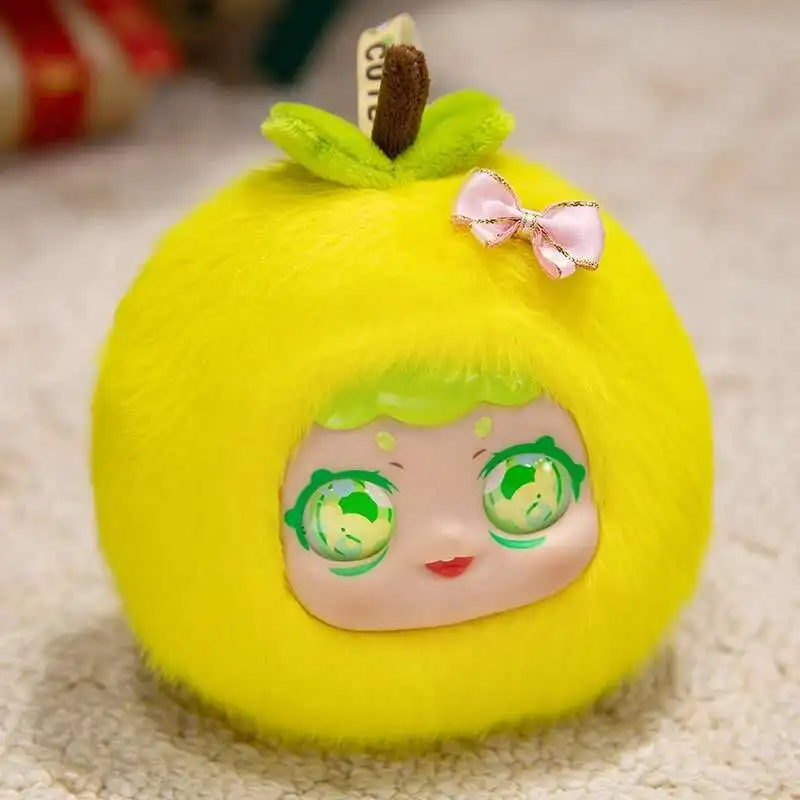 15cm Super Cute Macaron Fruit Plush Wallet High Quality Vinyl Material PVC Pendant Keychain Bagpack Decor Girlish Heart Gift