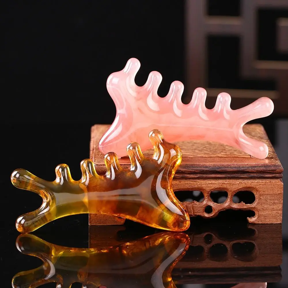 هدايا 4 في 1 تدليك مشط كشط الرأس متعدد الوظائف أداة تدليك الوجه الوجه العضلات سحب أدوات التجميل #3