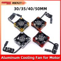 Surpass Hobby Rocket 30/35/40/50mm Metal Cooling Fan Heat Dissipation for 1/8 1/10 RC Car 540 550 3650 3660 3670 Brushless Motor
