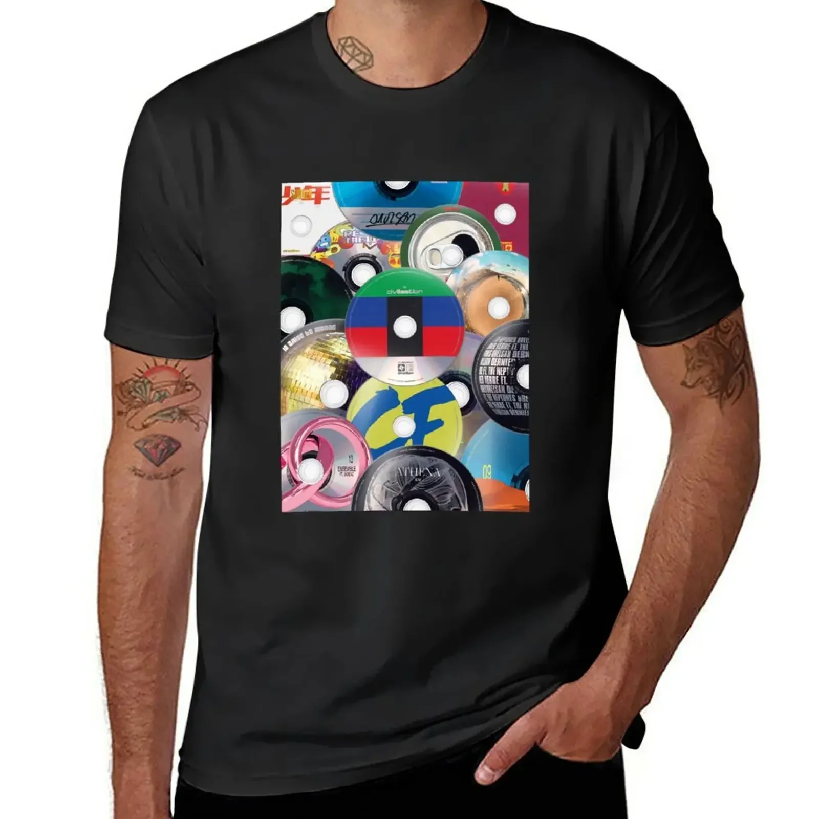 Orelsan - Color civilization T-Shirt anime blanks Blouse mens plain t shirts