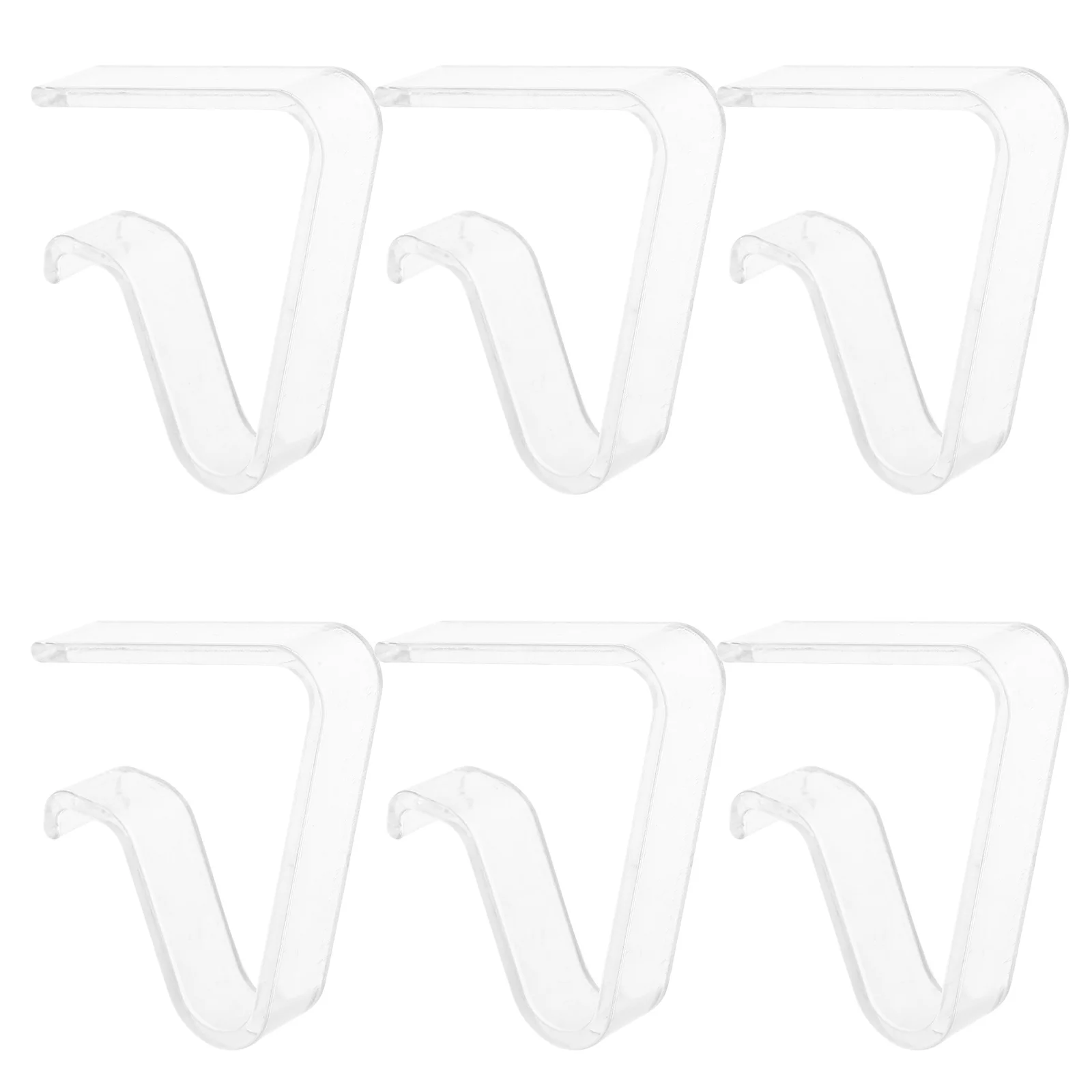 Clips para mantel transparentes, soportes para mantel de plástico antideslizantes para exteriores, Clips para mesa de Picnic, 6 uds.