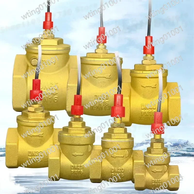 for Air Energy High Flow All-Copper Check Valve with Baffle Plate Water Flow Sensor Switch 4 or 6 Point 1 Inch