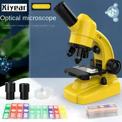 Microscópio Ótico HD para Uso Doméstico, Brinquedos de Ciência, Alta Ampliação, Estudantes Profissionais, Presentes de Ensino para Crianças, Ciência Biológica, 1600x