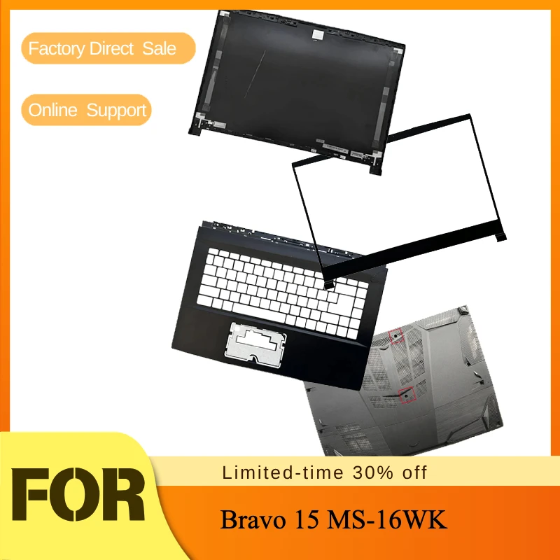 For Screen Rear Cover Front Bezel Keyboard Frame Palmrest Upper Lower Back Case Bottom Shell