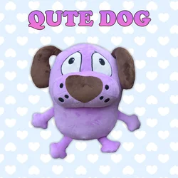 TreasuringU Purple Dog Plush Toys Cartoon Animals Fluffy Dolls Kawaii Dog Stuffes Toy Plushie Eggplant Dog Toy Christmas Gifts