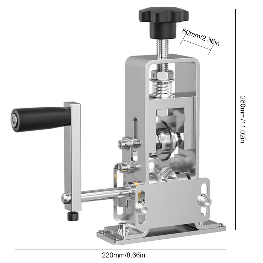 Manual Rotary Wire Stripper Professional Wire Stripping Tool 1-25mm Cable Cutting Machines with Hand Crank Wire Stripper Machine