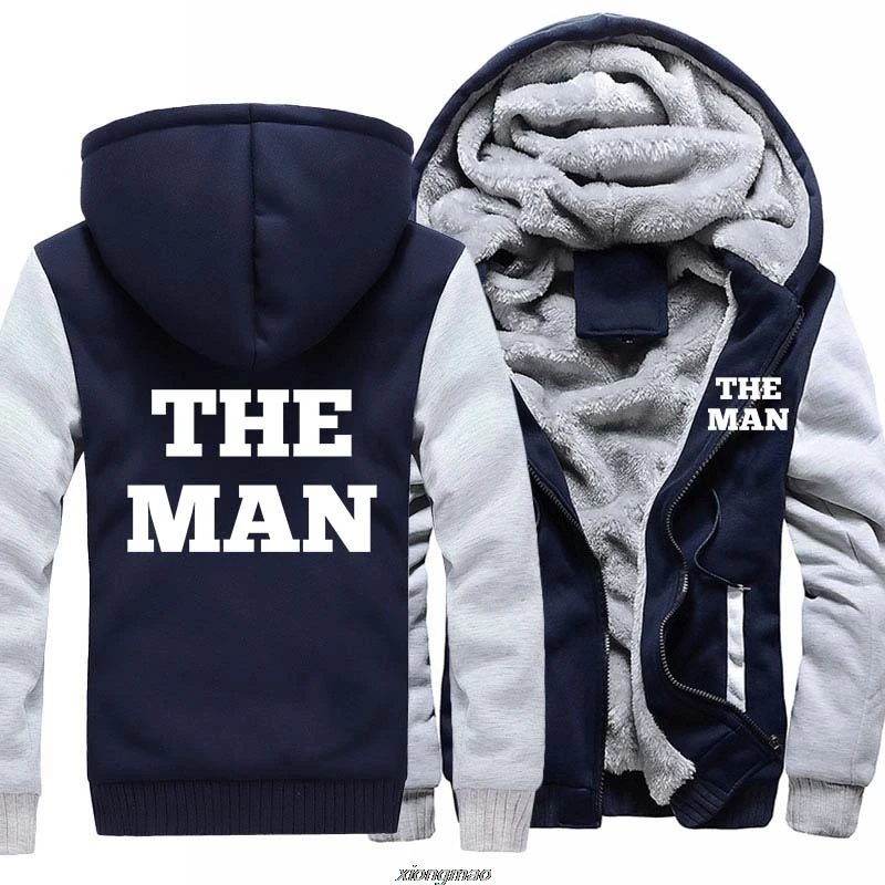 

Мужская зимняя толстовка с капюшоном европейского размера с принтом для мужчин и женщин, повседневные толстовки на молнии, утепленные толстовки, пальто