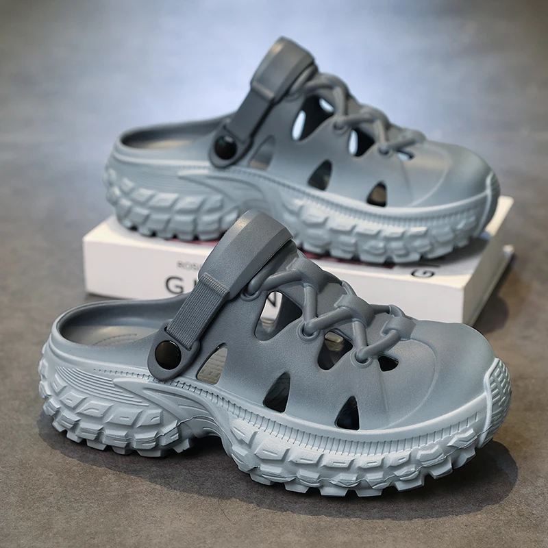 

Мужские уличные тапочки, пляжные сандалии, удобные сабо, мягкие шлепанцы, новая мужская повседневная обувь, садовая обувь, мужские и женские пляжные тапочки