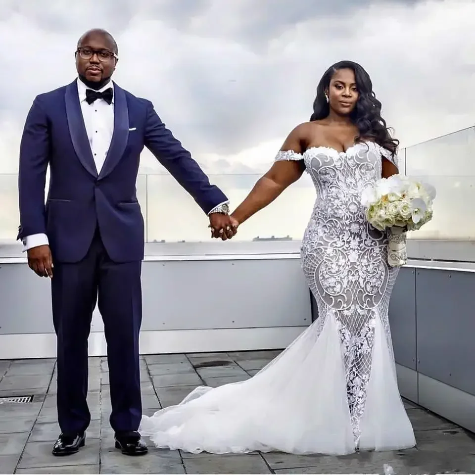 Suknie ślubne typu trąbka z koronką syrenką, z aplikacjami, z odkrytymi ramionami, plażowe, plus size, z możliwością personalizacji.