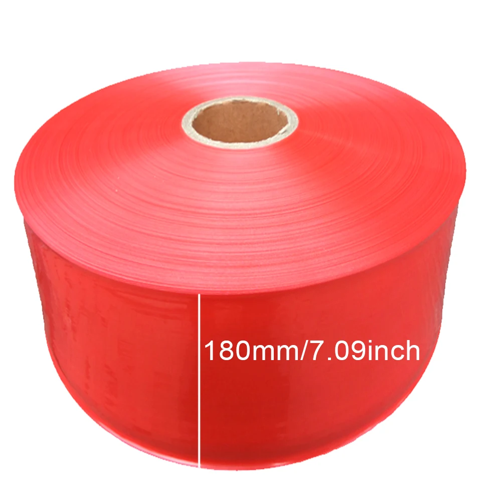 Large Size 180mmx80M Red Plastic Casings for Sausage Shell Hot Dog Maker Sausage Making Tools Filling Grinder Machine Accessory