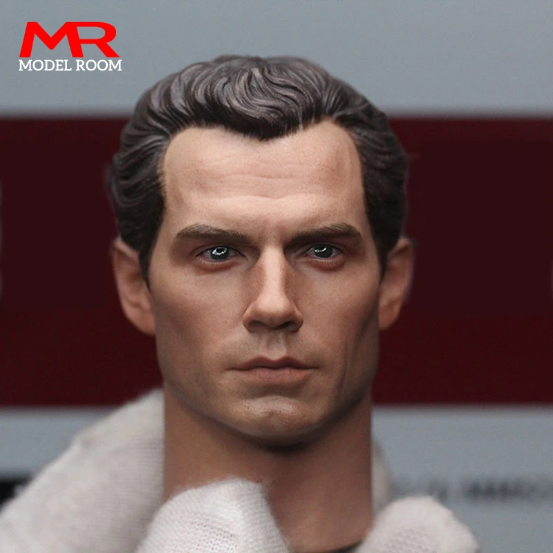 

1/6 масштаб Генри Кавилла голова лепка ПВХ мужская голова резьба с шеей модель подходит для 12-дюймовой солдатской фигурки тела куклы