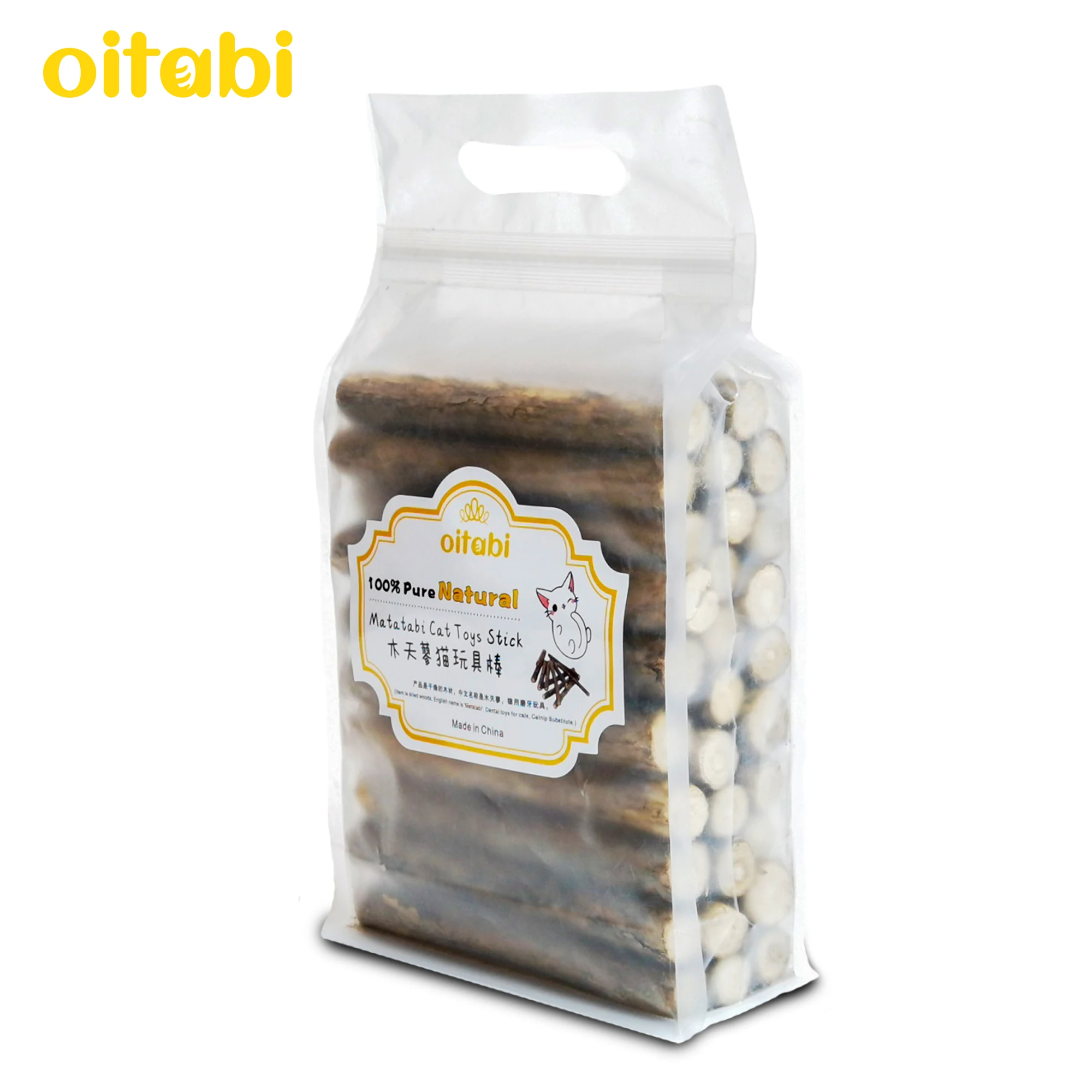 

Oitabi Silvervine for Cats (250g) - Silvervine Cat Toys for Indoor Cats - Catnip Sticks - Matatabi Cat Chew Stick 120x11-15mm