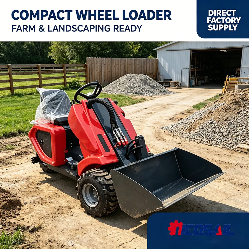 Custom Compact Mini Wheel Loader for Farm Garden Construction Material Handling Dealer Supply