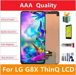 Test high qualit AMOLED LCD For LG G8X  V50S ThinQ LCD Display With Frame Touch Screen Digitizer LG G8X G V50S Thin Replacement