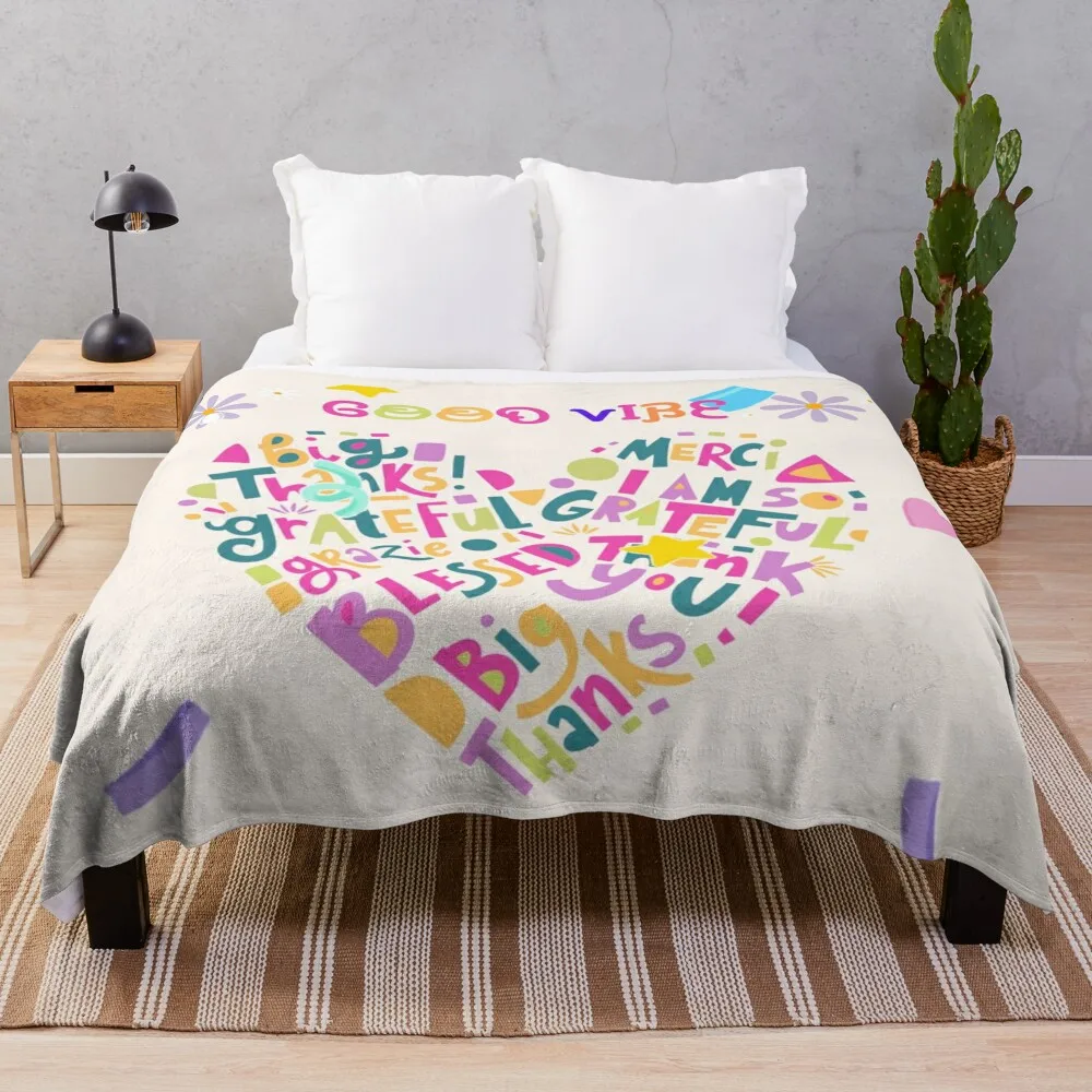 Love Bloom Heart Throw Blanket Baby Decorative Beds christmas gifts Luxury Blankets