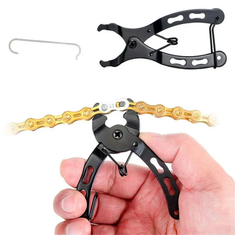 Bicycle Chain Link Plier Bike Mini Missing Chain Quick Link Tool Master Link Remover Connector Opener Lever With Free Chain Hook