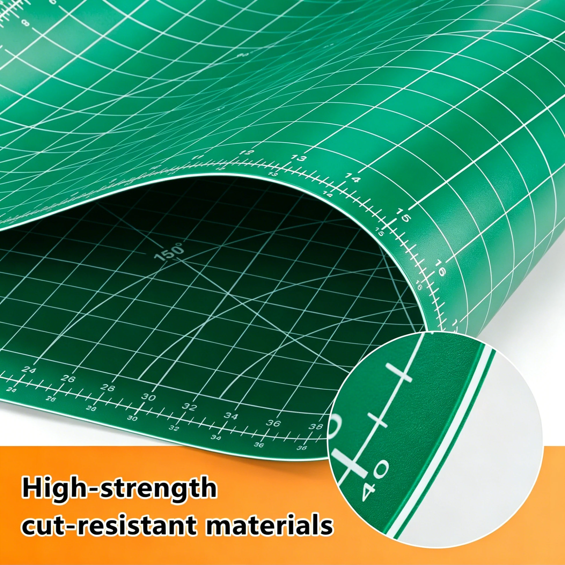 A1 90x60cm Self-Healing Cutting Mat 1.8mm Thick Non-Slip Double Sided Grid Leather Cutting Pad for Sewing Quilting Craft Hobby view 4