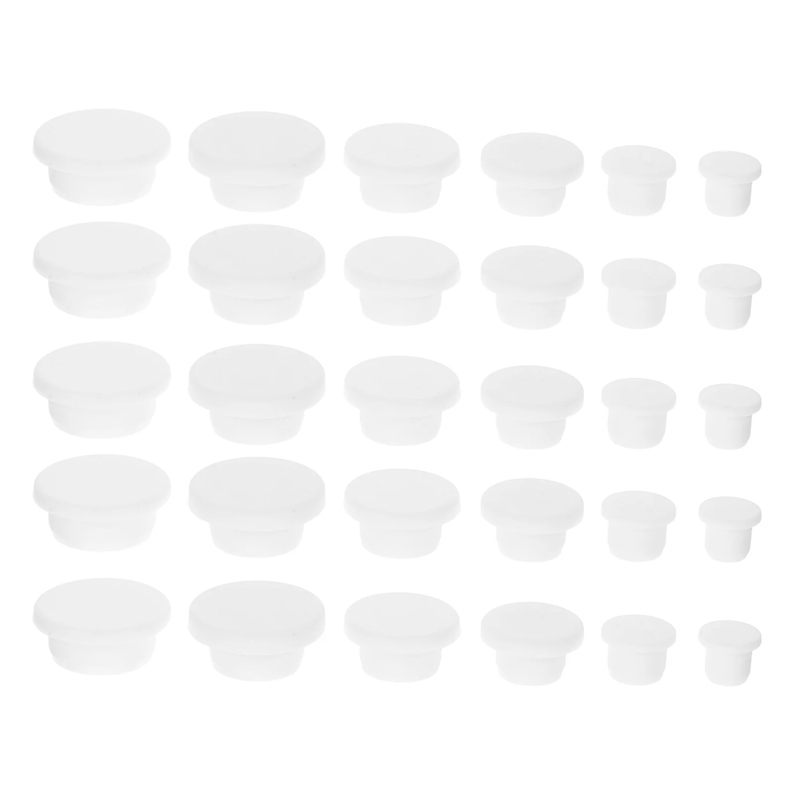 

30Pcs Silicone Seal Plug Bottle Stopper Universal Rubber Cap Multi-Purpose Sealing Solution For Laboratory