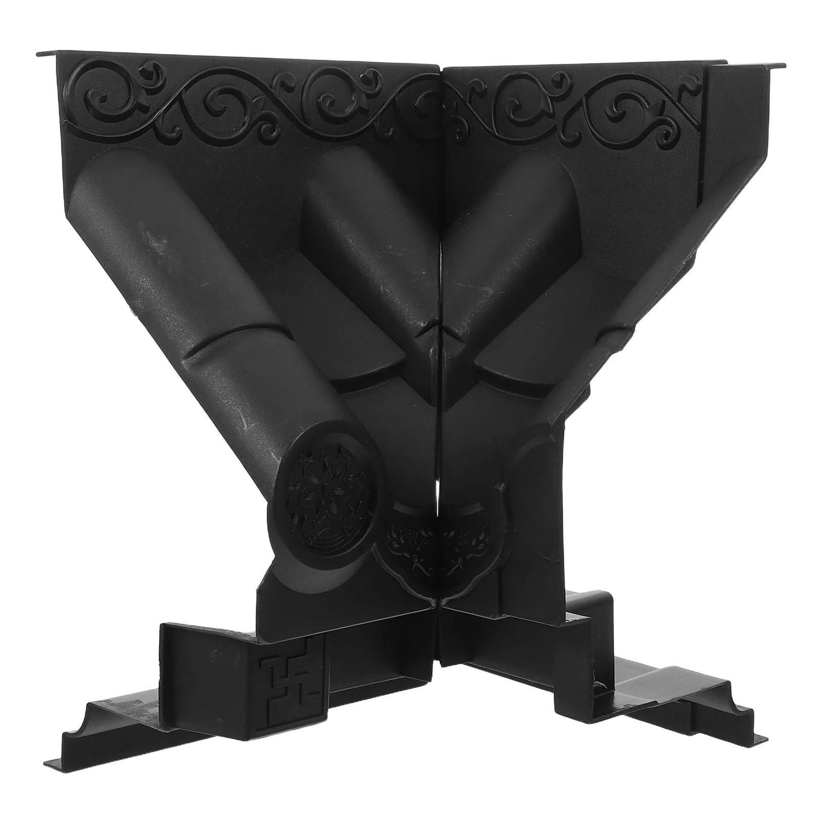 2pcs Chinese Roof Eave Ornament, Vintage Asian Pavilion Decor, Easy Installation Outdoor Garden Decoration