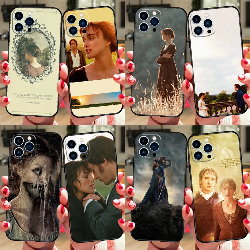 Pride And Prejudice Case For iPhone 16 15 13 11 12 14 Pro Max XS XR X Plus 13 mini Soft Cover Fundas Capa Shell