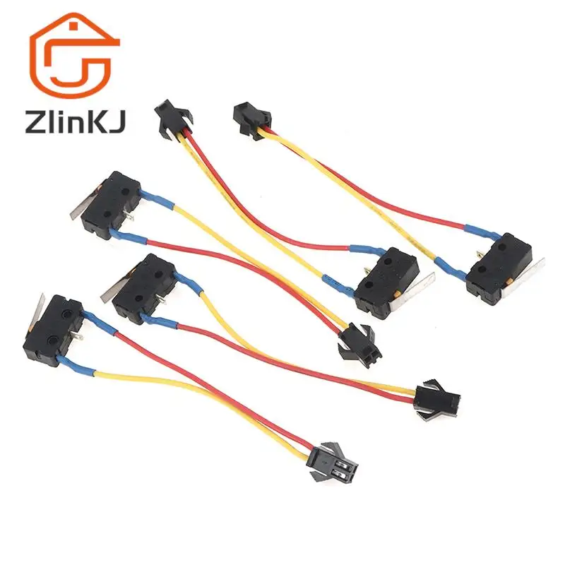 5Pcs Home Appliance Parts Gas Water Heater Two-wire Micro Switch With Splinter Gas Water Heater Micro Switch