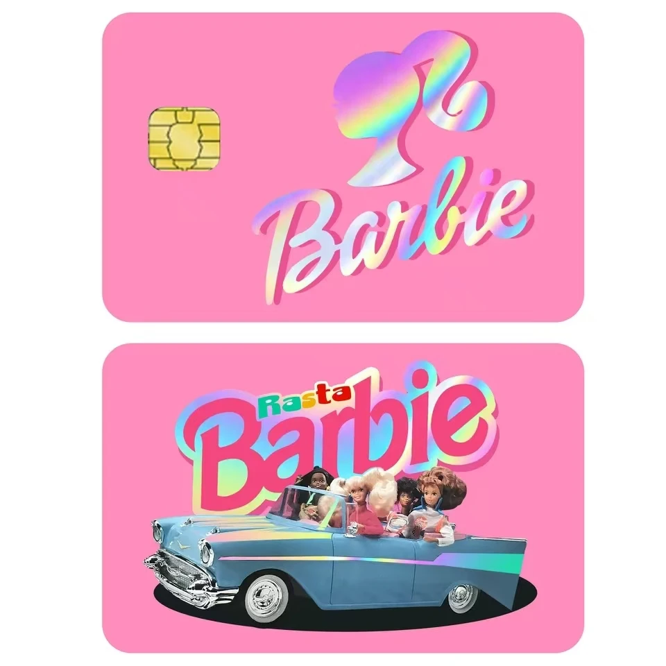 Laser Barbie Ken Stickers Bank Card Credit Card ID Card Protection Stickers Waterproof and Wear-resistant Kawaii Anime