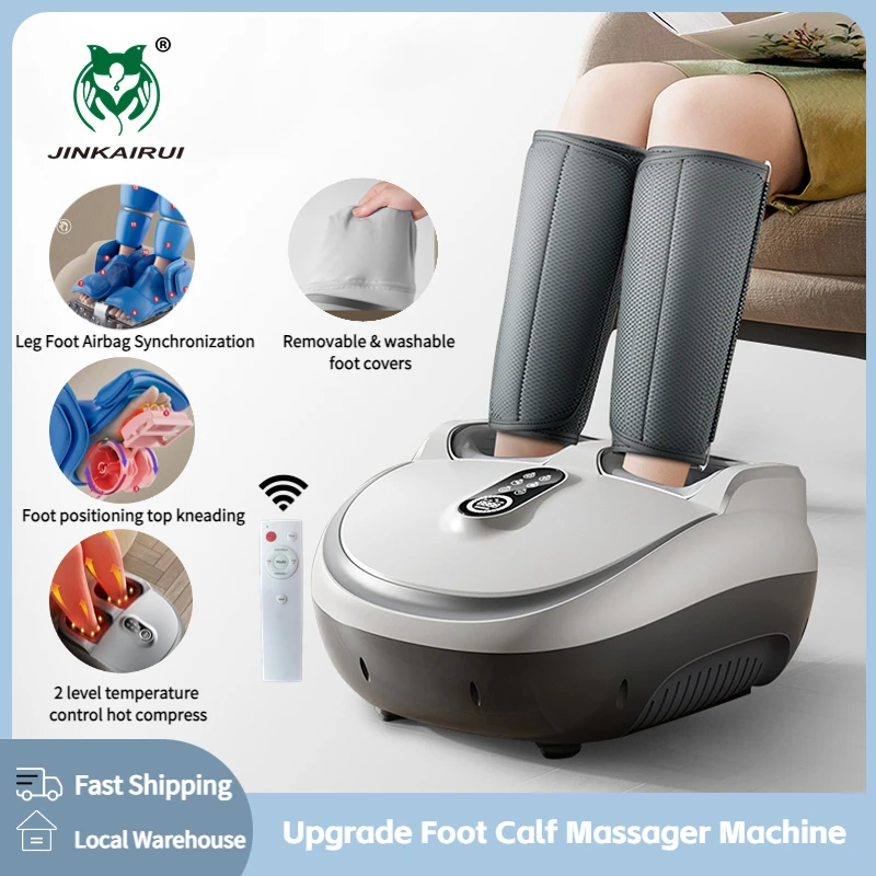 Multifunctional Electric Foot Massage Machine Kneading Heating Roller 8D Airbag Compress Foot Calf Massager For Health Care Gift