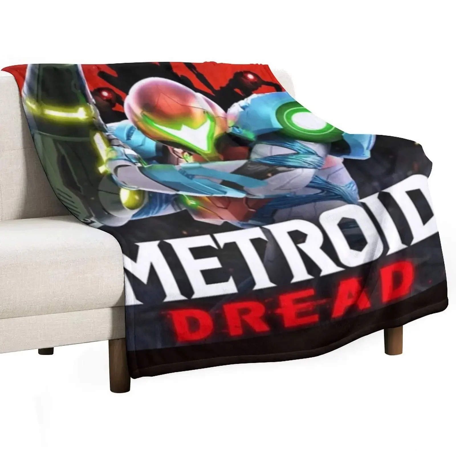 Metroid Dread T Shirts / T-Shirt Throw Blanket Winter beds Summer Sofa Throw Hair Fashion Sofas Blankets