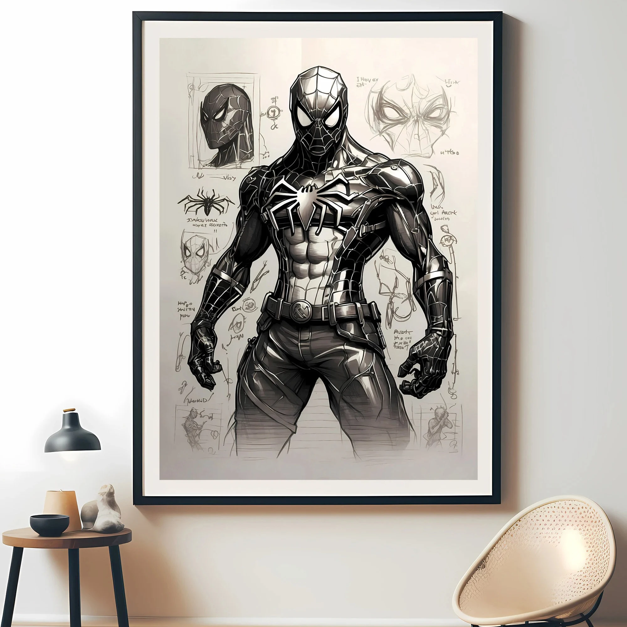 

Spiderman Poster Disney Art Movie Print Superhero Wall Art Home Decor Canvas Painting Print Art Poster For Kids Room Playroom