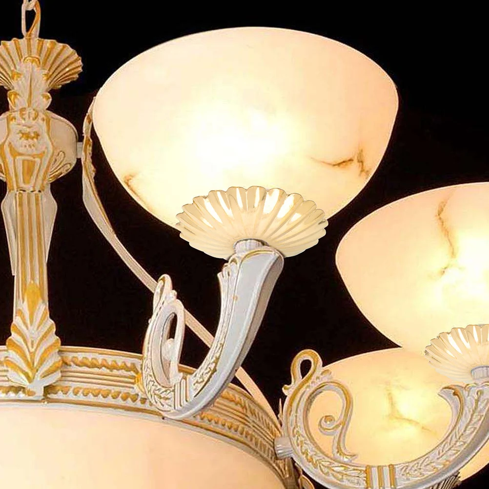 

Flower Shaped Table Lamp Cover Iron Plate Cover Simple Design Easy Install Lighting Decor Home Decoration Accessories