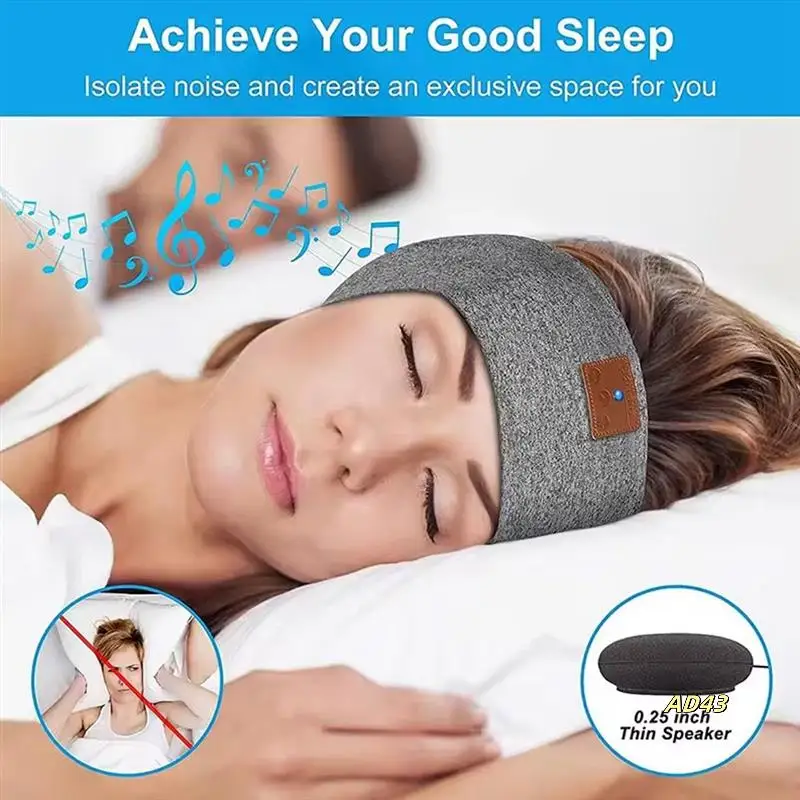 

Headphones Bluetooth Compatible Sports Bandana Boho Headband Headphones HD Thin Speakers Music For Sleepers Calling Yoga