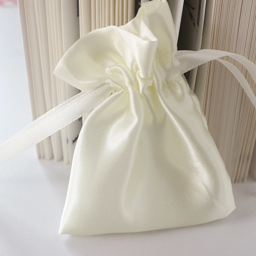 Soft Satin Drawstring Bag For Wedding Party Gift Luxury Jewelry Pouch Storage Dust packing Bag