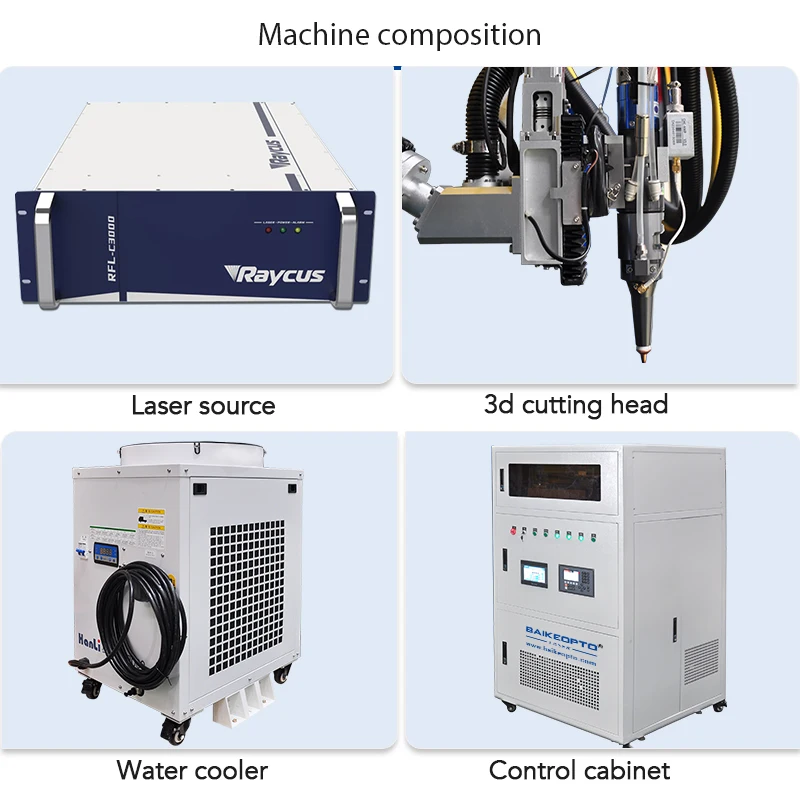 1500w Automatic Robotic 3D Laser Cutter | Multi-Axis CNC Cutting System for Steel/Acrylic/Foam | Factory Direct
